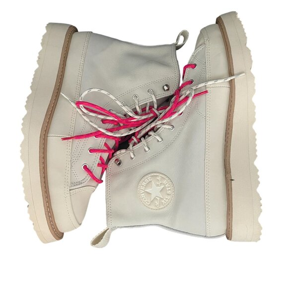 Converse Chuck Taylor Crafted High Top Boots Off White Pink, Size 10 (W) NWOB - Picture 6 of 10